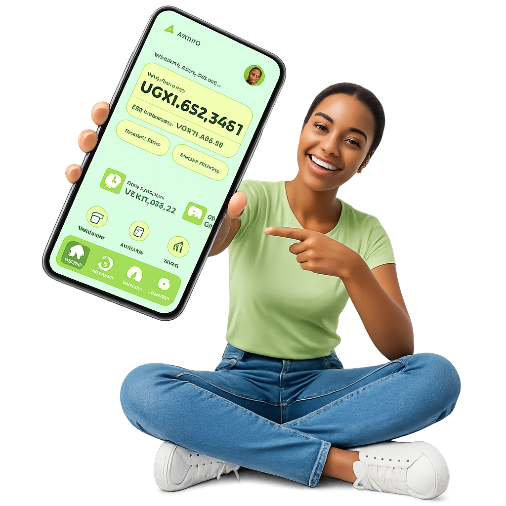 Woman holding a phone